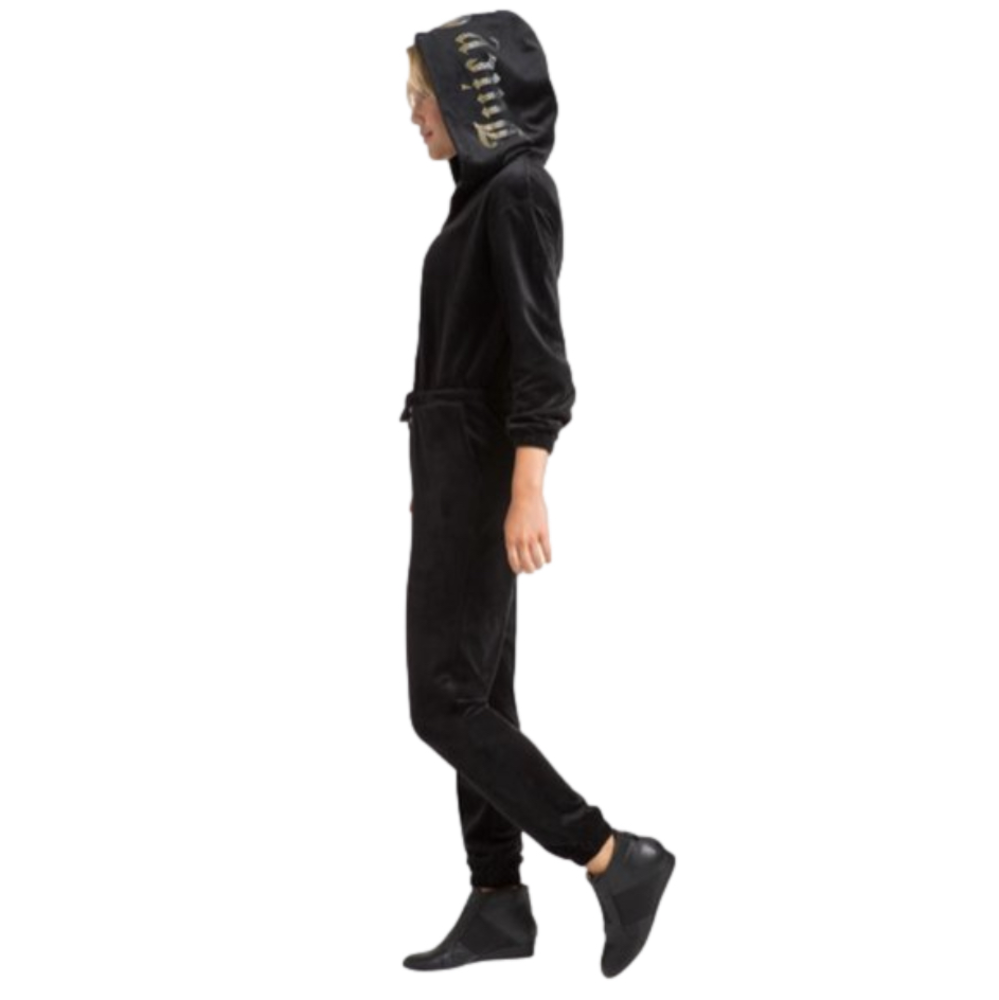 Juicy Couture Velour Jumpsuit Black NWT